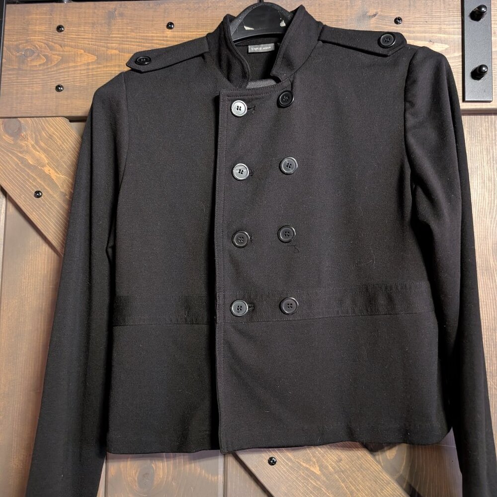 Apt. 9 stretch thin black peacoat size XL
